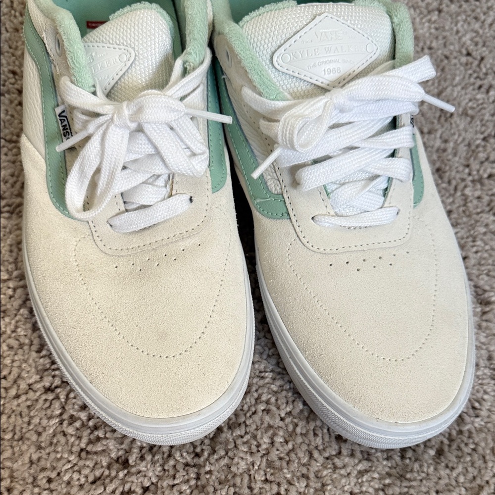 Vans Mint and White Casual Sneakers - Picture 5 of 6